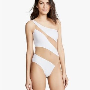 White Norma Kamali Women's one piece - worn once!